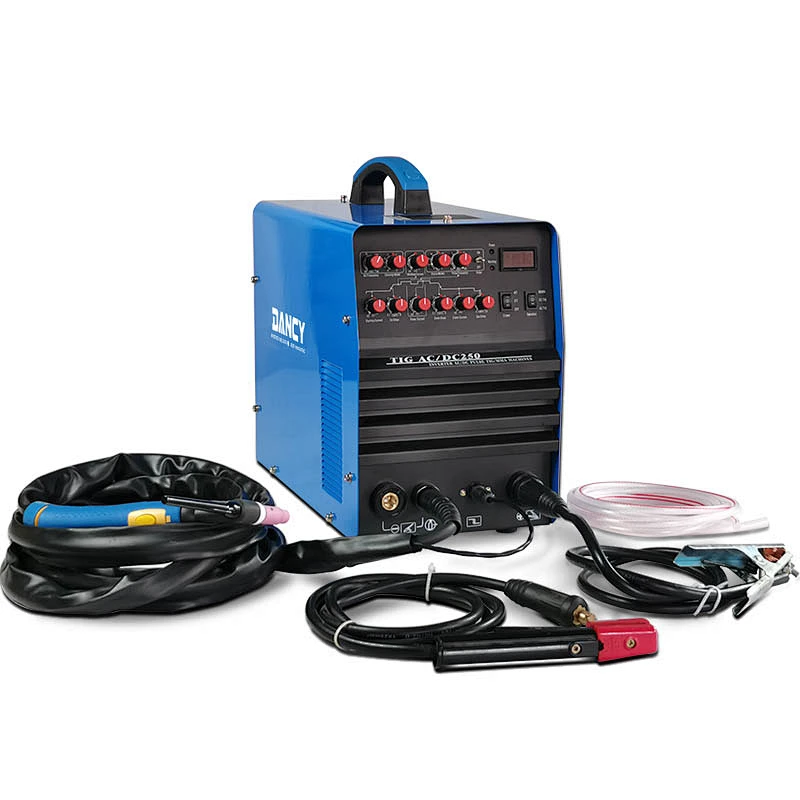 250A tig gas welding machine ac dc pulse argon inverter welder 220V aluminium welding also for stainless steel carbon and copper