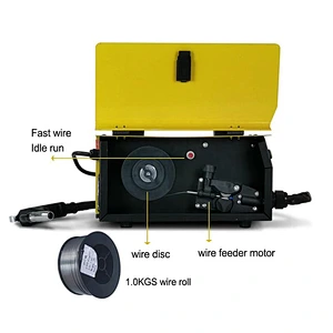 MIG gasless welding machine portable inverter 120A without gas easy to operate for carbon steel welding