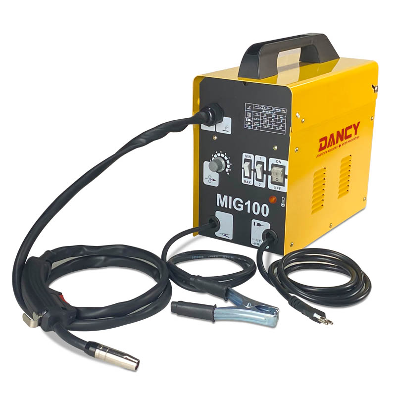 MIG 100 Transformer Gasless mini mig welder with 1 kg flux cored wire capacity