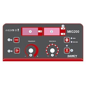 MAG MIG 200A inverter IGBT portable gas and gasless mig welding machine with 5 kgs wire capacity