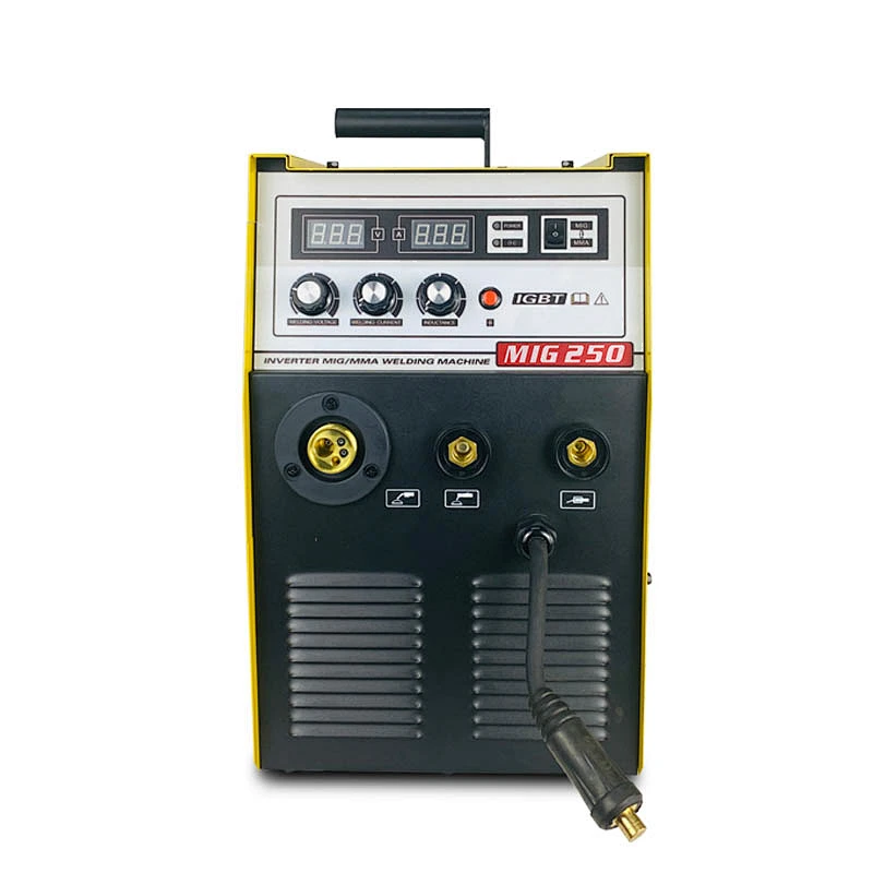 MAG MIG250 220V Inverter IGBT Welder with 15.0KGS wire spool for carbon steel and aluminium welding
