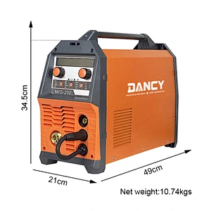 Double Pulse MIG200 MIG Pulse TIG Lift MMA Spot welding 6 in 1 multifunctional welder good for aluminum welding