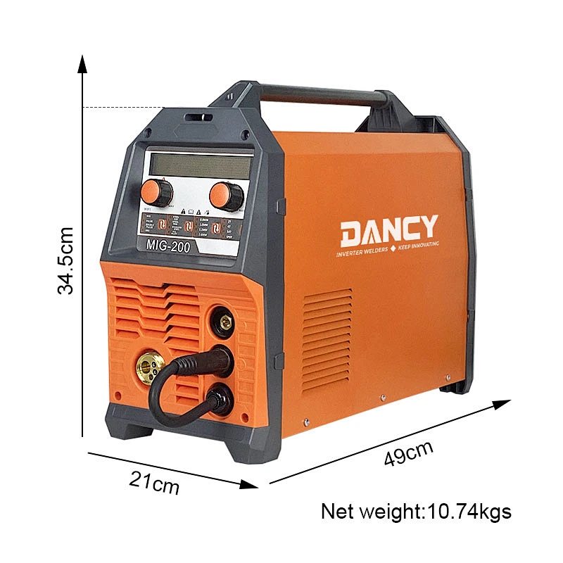 Double Pulse MIG200 MIG Pulse TIG Lift MMA Spot welding 6 in 1 multifunctional welder good for aluminum welding