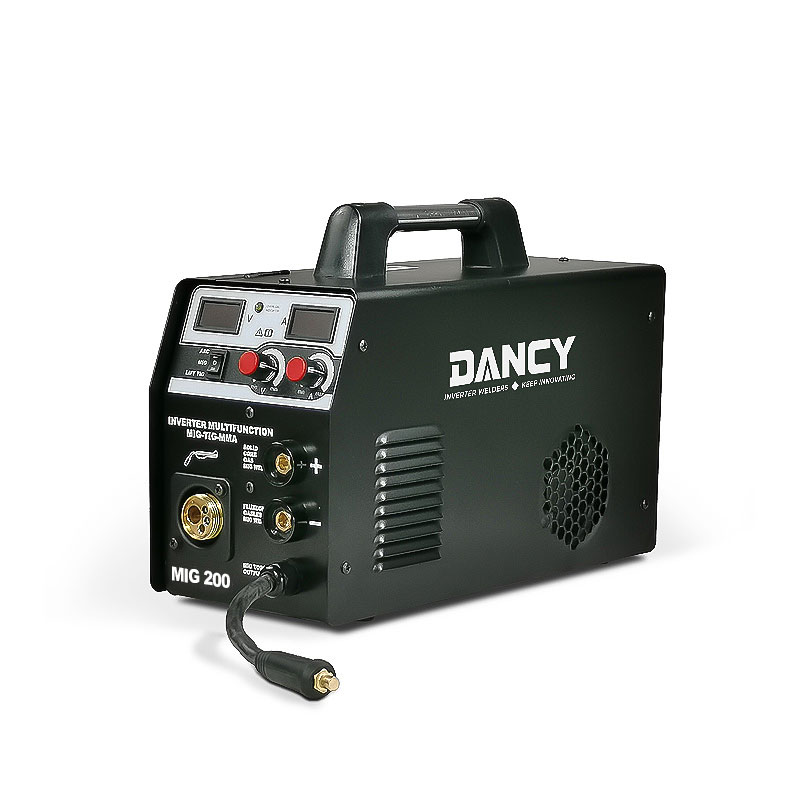 MIG TIG MMA200amp multi process 3 in 1 gas and gasless welding machine good for carbon steel welding