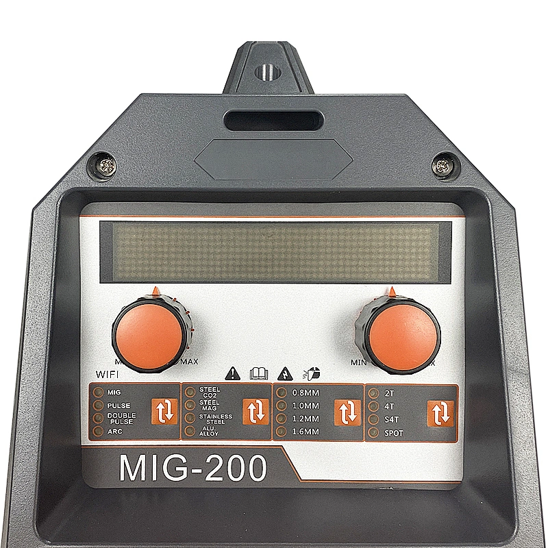 Double Pulse MIG200 MIG Pulse TIG Lift MMA Spot welding 6 in 1 multifunctional welder good for aluminum welding
