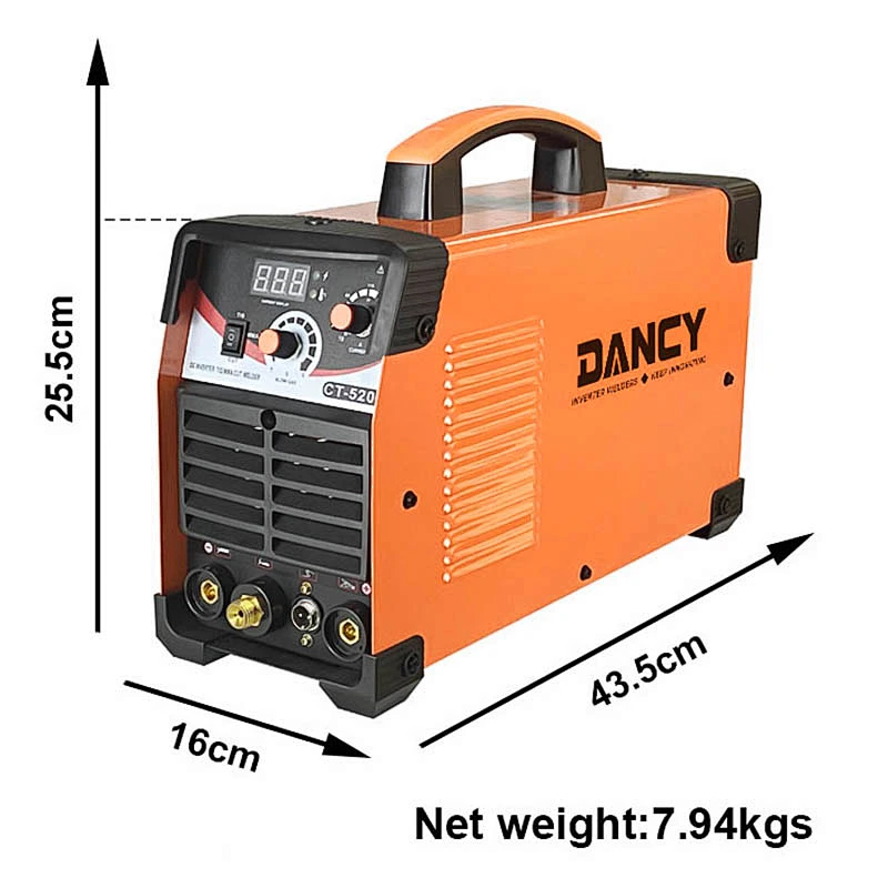 Multi process 3 in 1 soldadores tig cut mma welding machine dual voltage CT520  110V dc mma tig plasma cutter welder