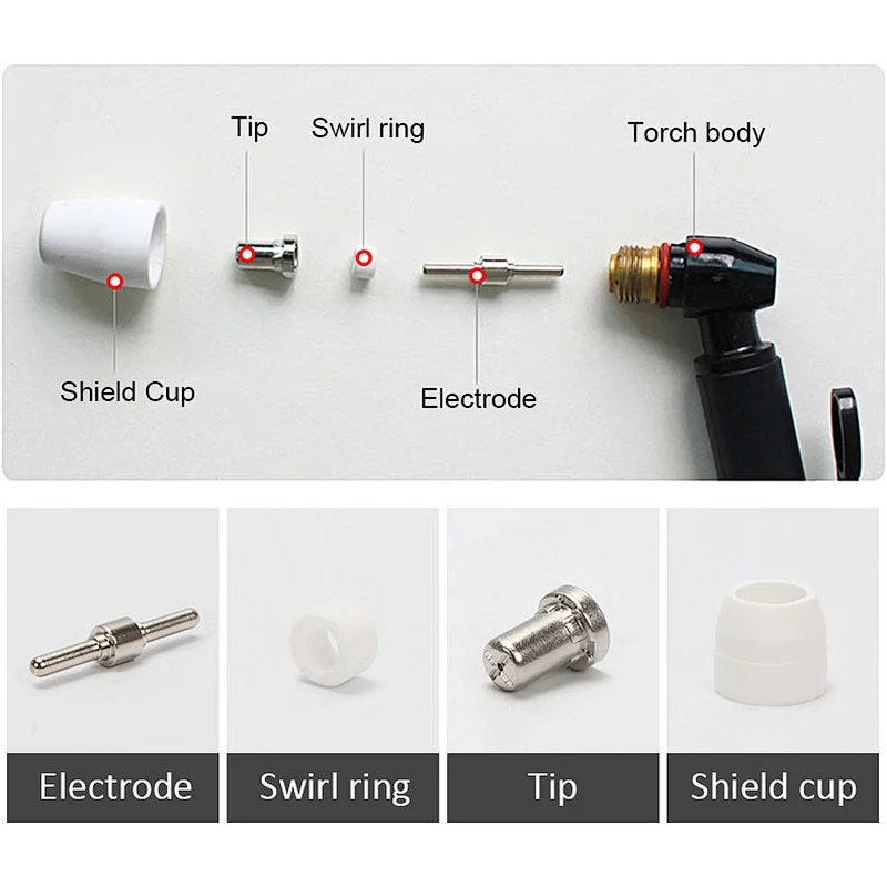 Heavy Duty PT 31 Torch Inverter Plasma Cutter Gun Plasma Cutting Torch for Air Cooled Plasma Cutting Machine