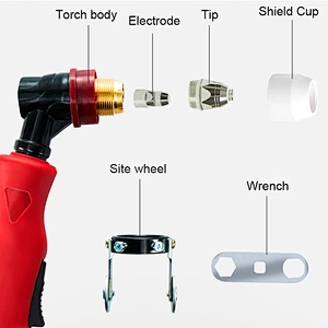 P80 Torch Plasma Cutting Torch Plasma Cutter Gun  Pilot Arc HF Air Cooled Plasma Cutting Machine Torch