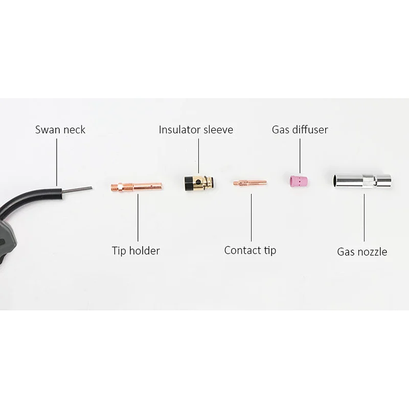 MIG/MAG CO2 Gas/ Mixed Gas welding torch 350A high quality Gas Cooled 2 Protect Welding Gun Panasonic 350
