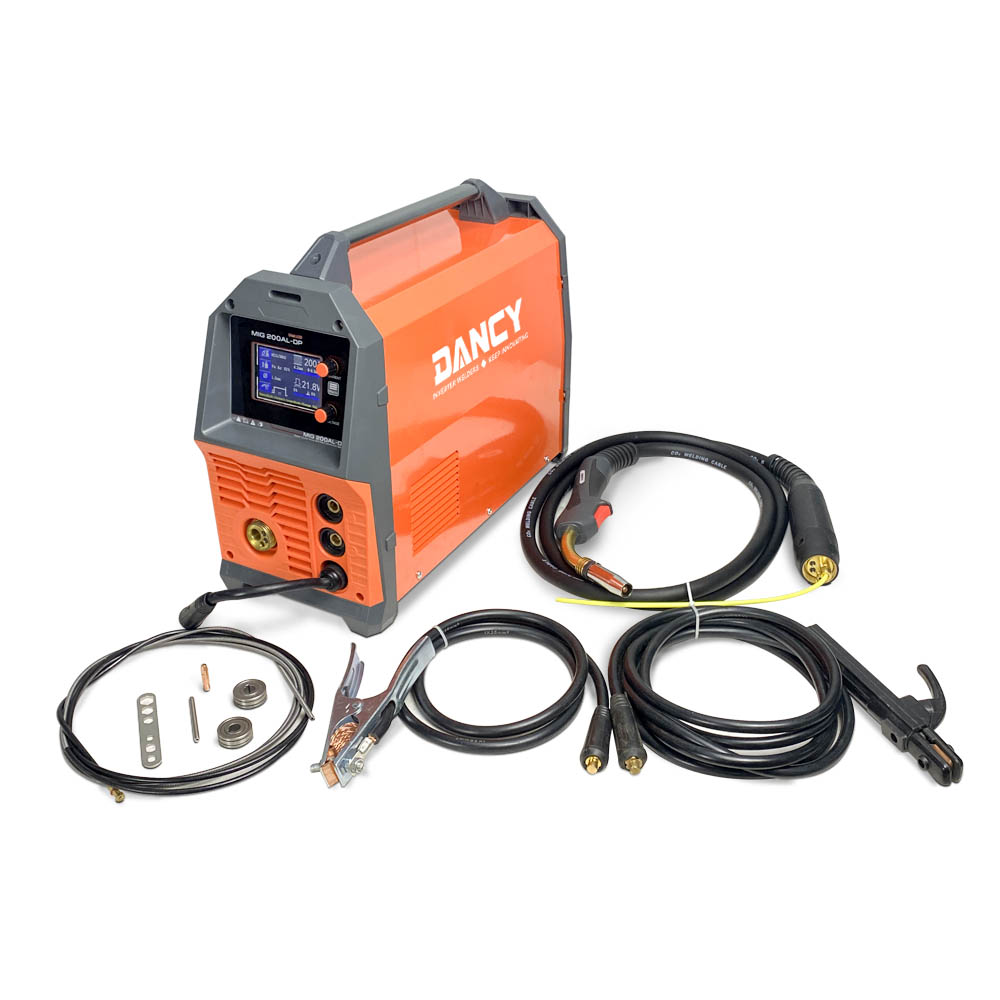 mig pulse welder  aluminum welding machine mig mma tig mig 6 in 1 welder  mig double pulse mig mag pulse synerger Double Pulse MIG200 MIG Pulse TIG Lift MMA Spot welding 6 in 1 multifunctional welder good for aluminum welding