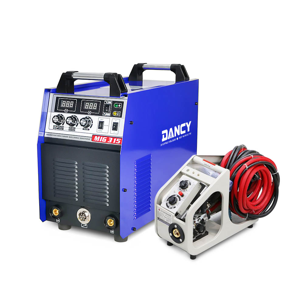 Power MIG MAG STICK Dual voltage 220v 380V welding machine 315A heavy duty wire feed system designed with simplicity and reliability