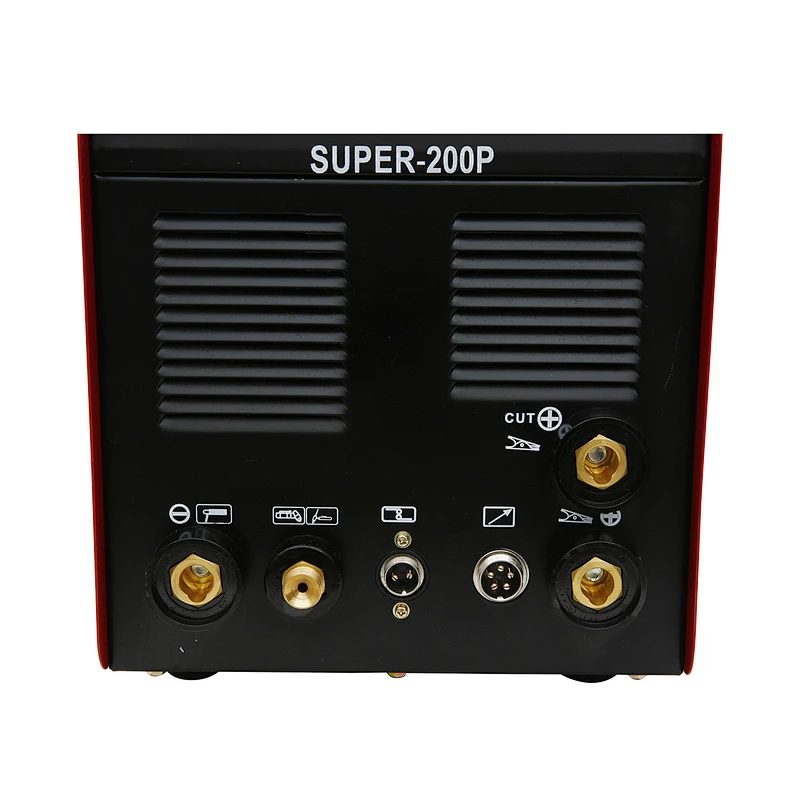 Multi function welding machne Tig ac dc SuperTIG200P pulse welder  and plasma cutter, 220V aluminium inverter welding machine