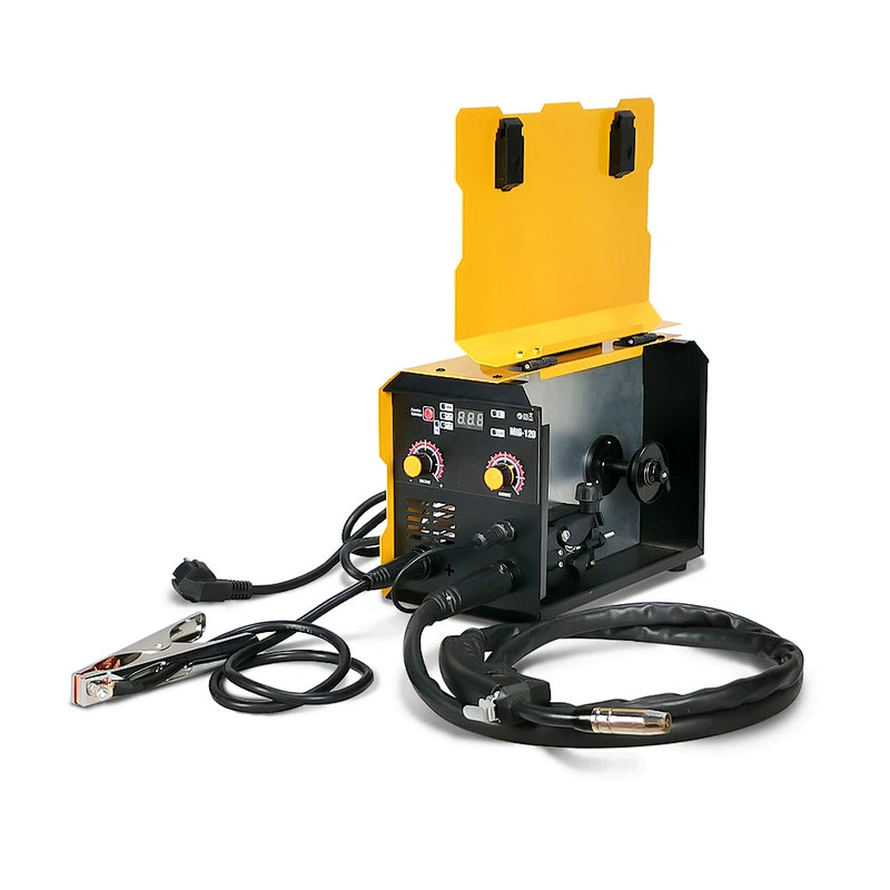 flux core welder  gasless mig welder  mig120  gasless flux mini mig welder mig 120 no gas  inverter mig welder MIG gasless welding machine portable inverter 120A without gas easy to operate for carbon steel welding