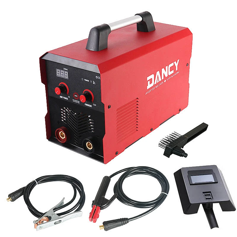 MMA 250 Inverter Welding A Red IGBT Arc Welder DC 220V Welding Machine
