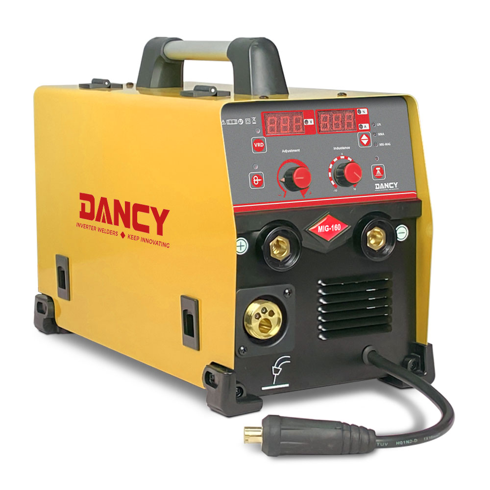MIG gas and gasless welder 220V 160amp IGBT inverter MIG/MMA/TIG 3 IN 1 digital welder good for carbon steel welding