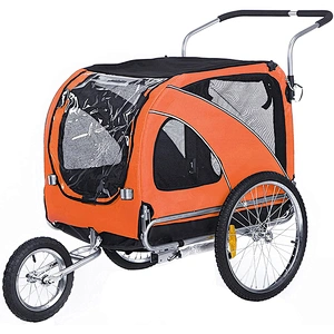 Convenient Foldable Transport Travel Durable Dog Bike Trailer