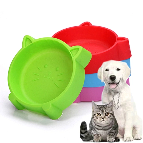 2021 new design Anti-fall cat style pet food water dog cat bowl