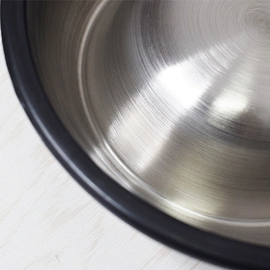 Weciygg Anti-tipping Food Bowl Large Non-slip Dog Bowl Cat Bowl Stainless Steel
