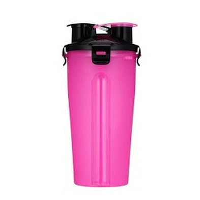 Wholesale Travel Pet Water And Food Bottle 2 In 1 Plastic Portable Dog Water Bottle With Bowl