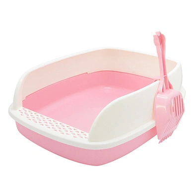 Hot sale semi-enclosed cat litter box large size cat toilet deodorant and splash-proof cat tray
