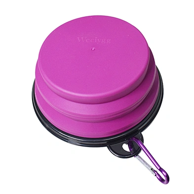 Weciygg Portable Pet Supplies Food Bowl Outdoor Folding Drinking Dog Bowl