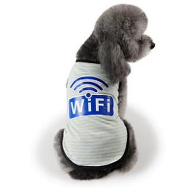 Wholesale Pet Clothes Stripe Comfortable Cotton Dog Vest For Spring And Summer