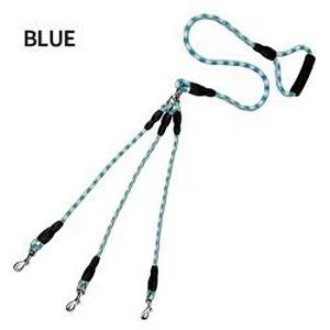 Braided Rope Dog Leash Colored Cute Large Cotton Rope Dog Leash For 3 Dogs