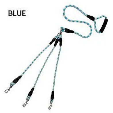 Braided Rope Dog Leash Colored Cute Large Cotton Rope Dog Leash For 3 Dogs