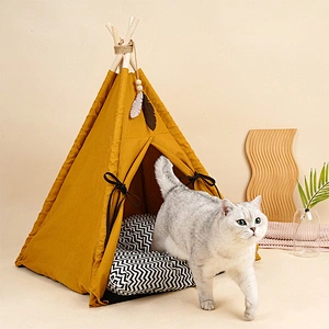 wholesale High Quality pet Teepee detachable and washable Pets Cat Dog Teepee Tent