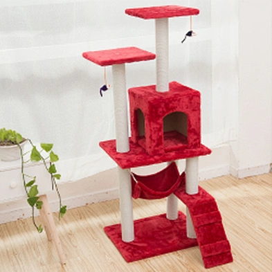 Wood cat tower very big wholesale climbing cheap luxury modern tall wooden cat tree with condo