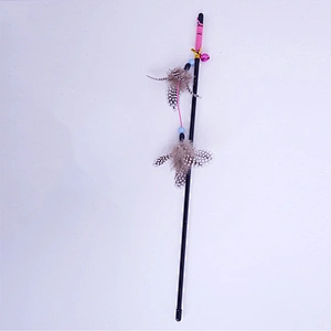 Wholesale price pet pack toy cat feather wand cat toy set