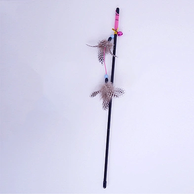 Wholesale price pet pack toy cat feather wand cat toy set