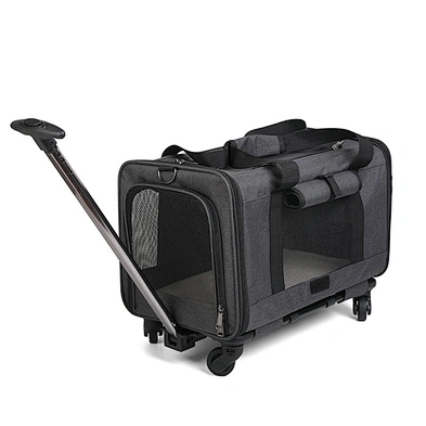 Travel Dog Trolleys Carrier Stroller Big Capacity Breathable Cat Pet Trolley With Wheels