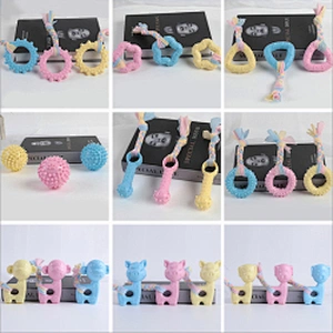 Whole sale pet toy dog TPR toy for dogs molar cleaning Dog toy