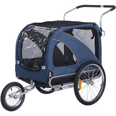 Convenient Foldable Transport Travel Durable Dog Bike Trailer