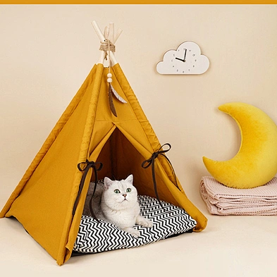 wholesale High Quality pet Teepee detachable and washable Pets Cat Dog Teepee Tent