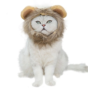 Pet Cat Funny Hat Cute Pet Cat Cosplay Costume Headwear Lion Mane Costume Hat For Cat