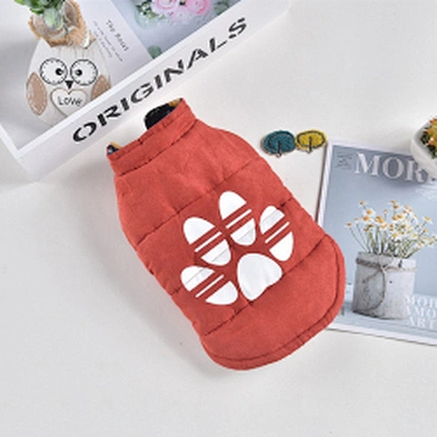 Polyester Print Dog Jacket Coat Reversible Luxury Fashion Designer Warm Dog Winter Clothes