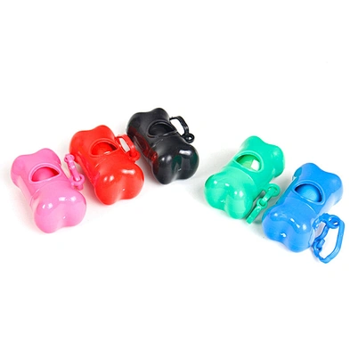Amazon hot sale Bone garbage bag Bone type pet trash bag dispenser Dog poop garbage bag storage box