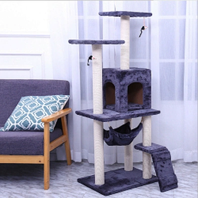 Wood cat tower very big wholesale climbing cheap luxury modern tall wooden cat tree with condo