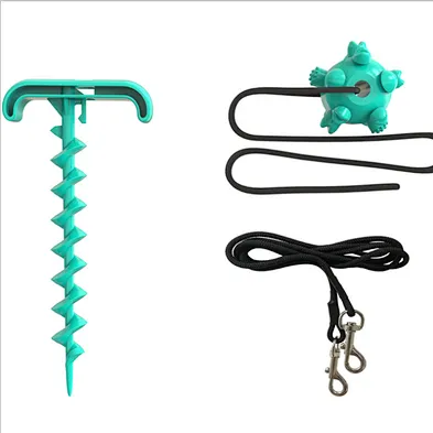 Amazon hot selling tough chewer rubber dog puzzle toys dog leash set