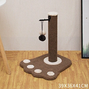Small Wooden Cat Tree Scratcher Solid Wood Cat Activity Tree