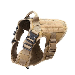 Custom Tactical Dog Harness Adjustable Heavy Easy Control No Pull Nylon Harness For Dog