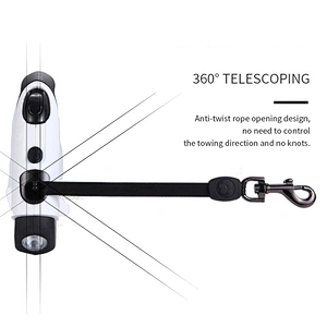 Led Retractable Dog Leash With Light