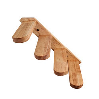 Newest arrival solid wood wall-mounted climbing ladder cat climbing frame with sisal cat toy multi-layer cat stand
