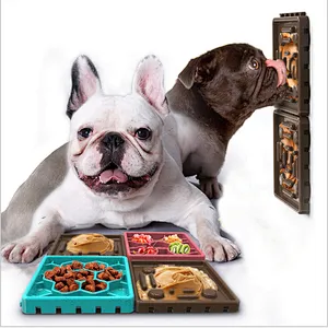 Friendly licking dog toy feeder bowl dog licking mat slow feeder