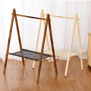Wholesale Pet Clothes Hanger Pet Wardrobe Cat and Dog Wooden Clothes Storage Wardrobe