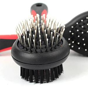 Wholesale Pet Double-sided Hair Remover Comb Brush Rubber Dog Hair Grooming Comb
