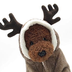 Wholesale Pet Clothes Christmas Elk Costume Cute Cartoon Christmas Dog Clothes