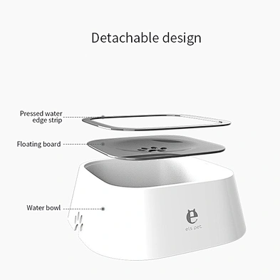 Hot Sale Pet Dog Water Bowl Not Wet Mouth Pet Dog Bowl Water Splash-proof Suspending Force Bowl